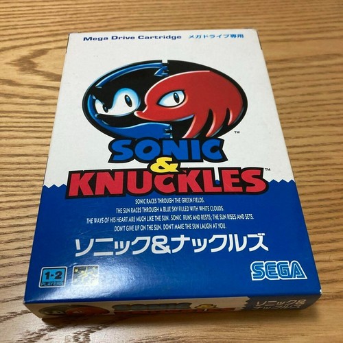 Sonic & Knuckles Sega Mega Drive game software Japanese Version Limited Edition - Picture 1 of 9