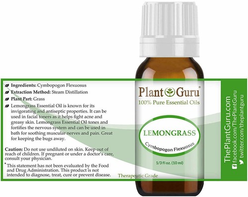 Lemongrass Essential Oil 100% Pure Natural Therapeutic Grade - Picture 5 of 19