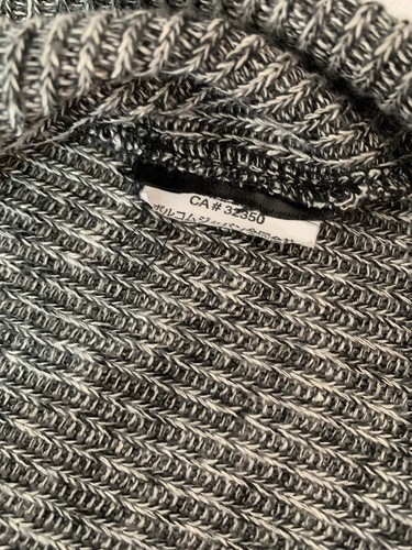 Volcom Gray Black Womens Cotton Blend Waffle Knit Size M Preowned Super Soft - Picture 9 of 12