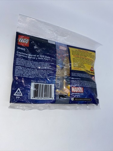 LEGO 30453 Captain Marvel and Nick Fury Polybag Brand New Sealed Cpt!  - Picture 8 of 9