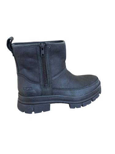 UGG Women's Ashton Zip Black Leather Pull On Boots 1158206 - 第 7/9 張圖片
