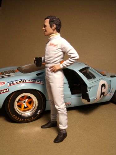 1/18 FIGURE JACKY ICKX VROOM PAINTED FOR AUTOART EXOTO SOLIDO SPARK - Picture 2 of 7