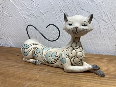 Jim Shore Maya Laying Down Siamese Cat Figure Heartwood Creek