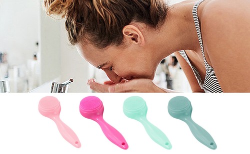 Silicone Facial Cleansing Brush Face Brush Cleanser Water Resistant Portable - Picture 4 of 16