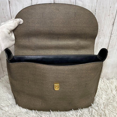 FENDI 2Way Handle Bag shoulder bag Brown leather FF logo Authentic - Picture 12 of 20