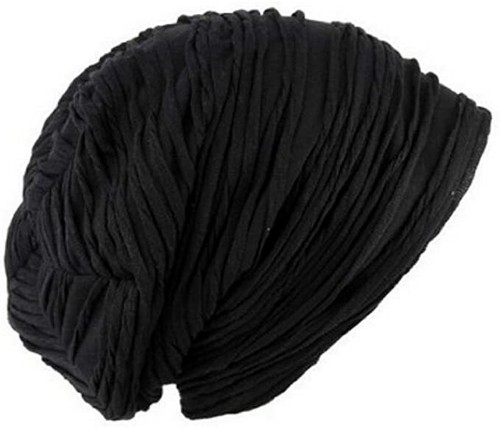 Wrinkle Women's Baggy Beanie Oversized Ski Slouchy Hat Cap Skull Solid Warm - Picture 4 of 17