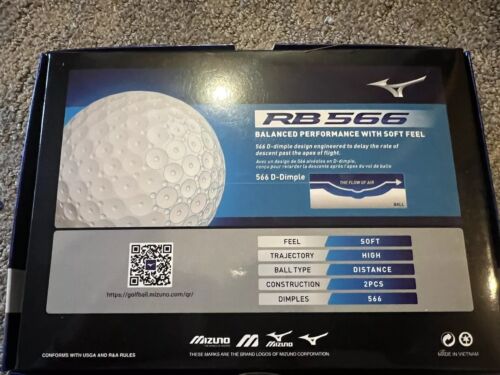 Brand New! Mizuno RB 566 Golf Balls. 2 Boxes 1 Dozen Each Box - Picture 3 of 6