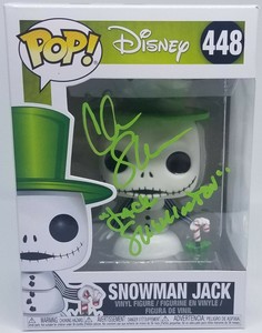 CHRIS-SARANDON-Signed-SNOWMAN-JACK-POP-AUTO-NIGHTMARE-BEFORE-XMAS-BAS-COA