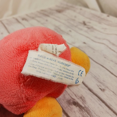 Peluche Build A Bear WS Hide & Go Beep Coral Rosa Pollito SIN SONIDO 6" - Imagen 8 de 9