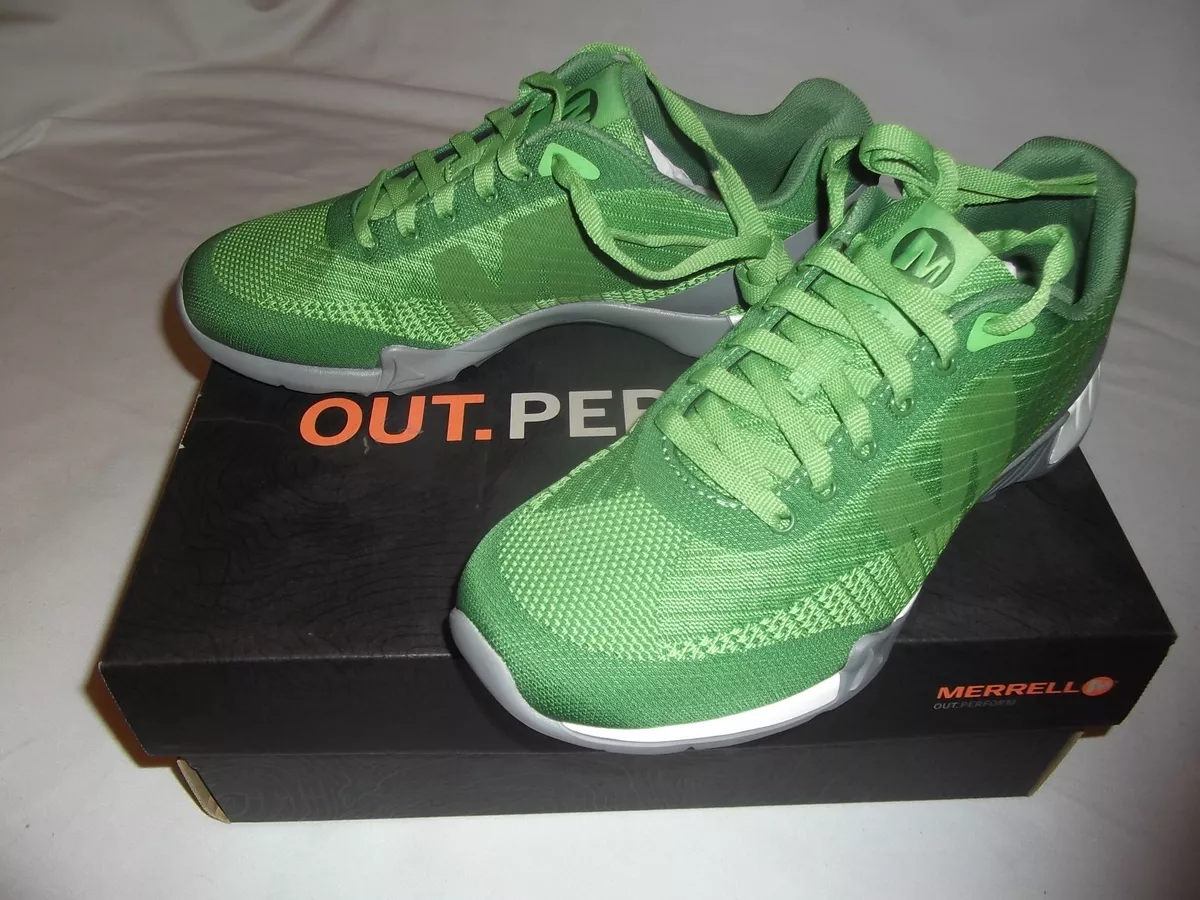 MERRELL MENS VERSENT GREEN RUNNING ATHLETIC SHOES SIZE 7 J71311