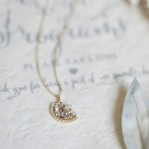 Necklaces For Women, Gold Necklace, Crystal Necklace, Jewelry For Women - Picture 3 of 6