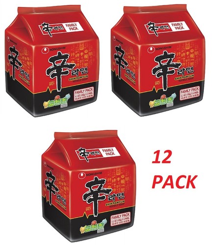 Nongshim Shin Ramyun Spicy Beef Ramen Noodle Soup (4.02 oz., 10-12-20-24 ct.) - Picture 9 of 12