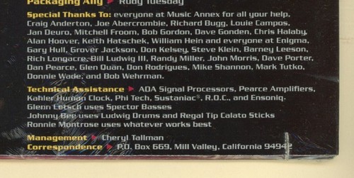 Ronnie Montrose - The Speed of Sound - New 1988 Enigma LP Record! - Picture 3 of 3