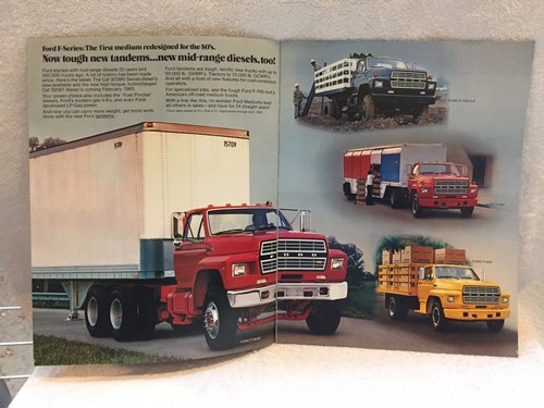 1983 FORD F & FT SERIES 600-8000 HEAVY DUTY TRUCK SHOWROOM BROCHURE "NOS"  - Bild 2 von 6