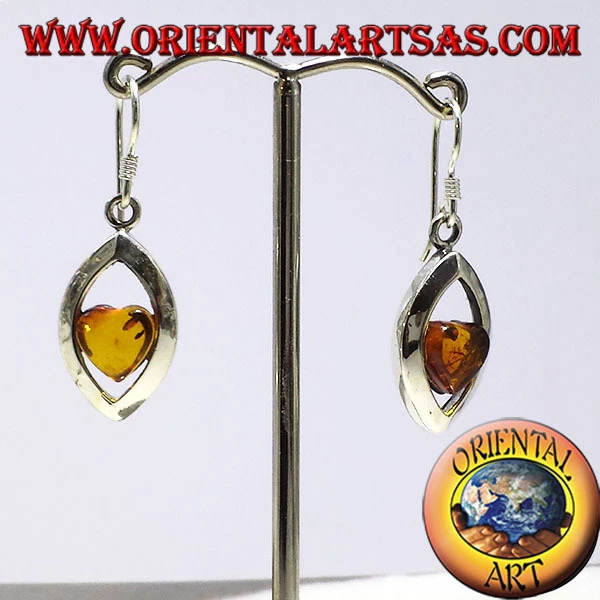 Orecchini A Cuore In Argento 925 Per Donna - Placcato Platino, Eleganti E Regalo, R1464