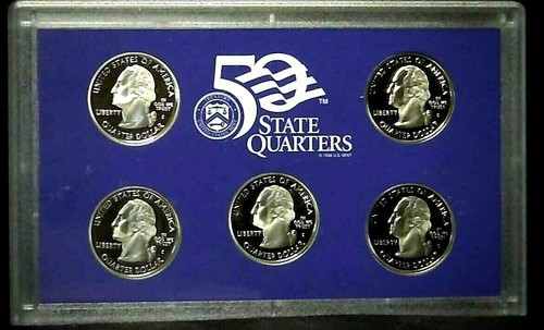2003-S US Proof State Quarter Mint Set 5 Coins CN CLAD 21ucl0911 - Picture 4 of 6