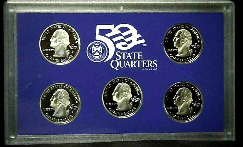 2003-S US Proof State Quarter Mint Set 5 Coins CN CLAD 21ucl0911 - Image 4 of 4