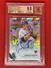 Carlos Rodon 2015 Bowman's Best RC  Atomic Refractor 5/50 BGS 9.5 Auto 10 Gem!