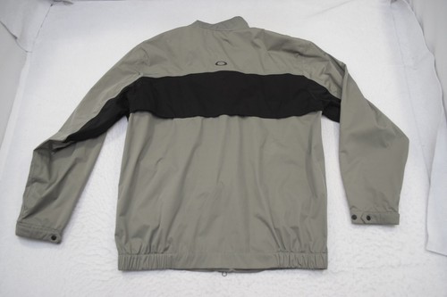 Oakley Windbreaker Golf Jacket Gray Vented Long Sleeve Mens Size Large - Picture 9 of 12