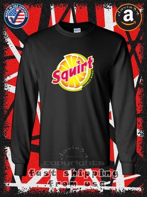 Squirt Lemon Soda Soft Drink Logo Men's Long Sleeve T-Shirt American Davis34 Tee