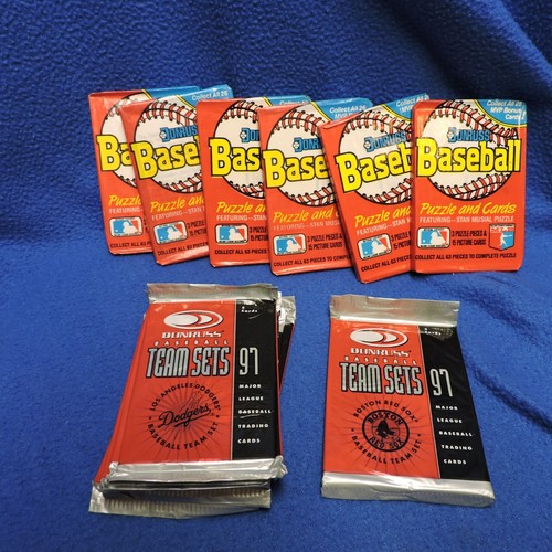 Miscellaneous lot of Donruss 1988 and 1997 Team Set Baseball Unopened Packs - Picture 1 of 7