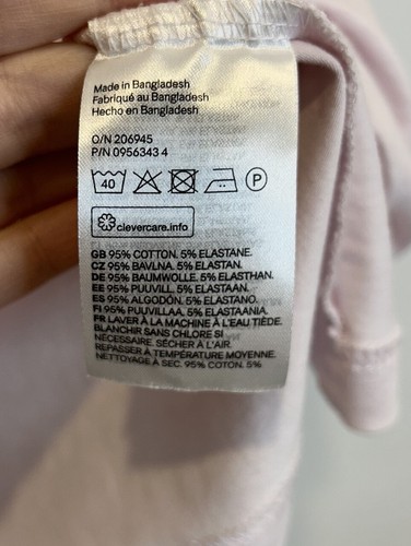 H&M Men's SLIM FIT POLO SHIRT Pink M - Picture 3 of 4