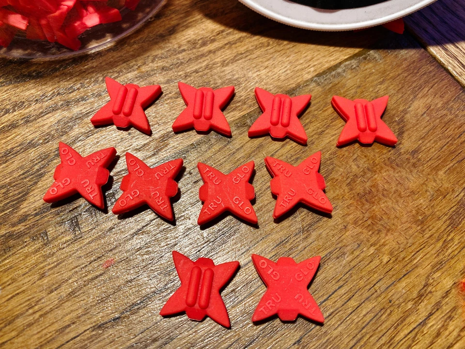 (25) TRUGLO TG830RN Archery Bow String Silencers RED - Hunting Archery - 25-PACK - Image 3 of 4