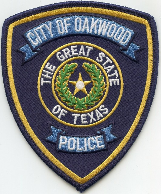 OAKWOOD TEXAS TX POLICE PATCH eBay