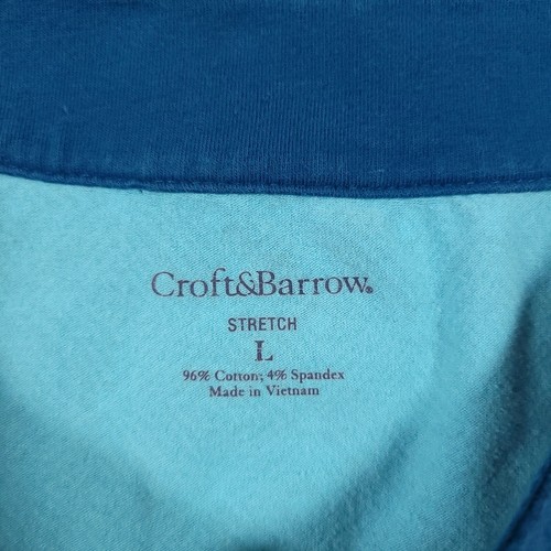 Croft & Barrow Tank Top Sleeveless Shirt Women’s Large Blue Geometric Round Neck - Bild 11 von 13