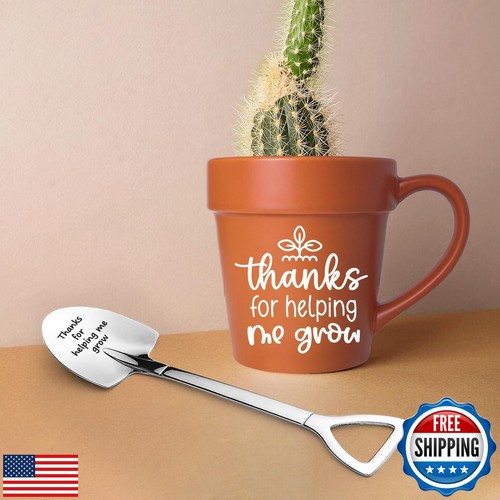 Lasimfa Teacher Appreciation Gifts, Funny Novelty Mug with Shovel Spoon, Back - Picture 5 of 5