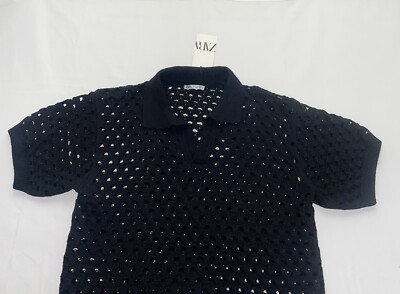 ★ZARA★ TEXTURED KNIT POLO SHIRT TEXTURED KNIT POLO SHIRT - Light blue | ZARA United States