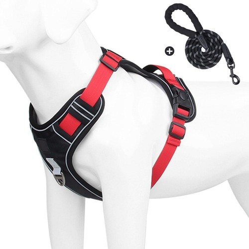Reflective Dog Harness Vest Adjustable Pet Chest Straps For Large Dogs✨y Q2D3 - Picture 5 of 24