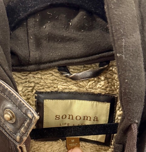 SONOMA BRAUNE KUNSTLEDER/FELL BOMBERJACKE GR M - Bild 2 von 9