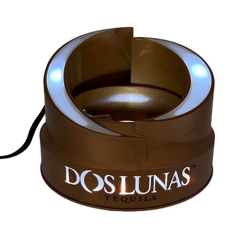Dos Lunas Tequila Flaschenhalter Verherrlichung Display mit Lichtern Silber & Braun - Bild 4 von 17