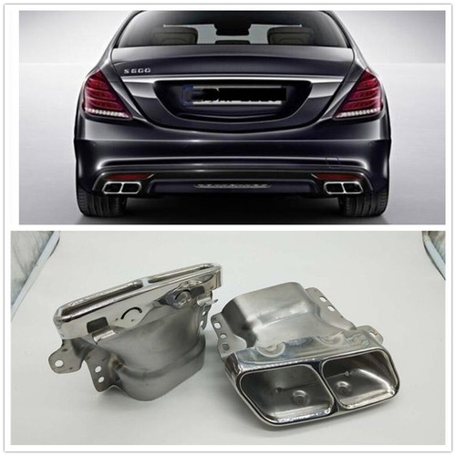 1Satz Endrohre Auspuffblende Auspuff Für Mercedes Benz W221 W164 AMG 2005-2012 - Picture 1 of 5