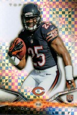 2014 Topps Platinum X-FRACTORS #142 Ka'Deem Carey RC Chicago Bears