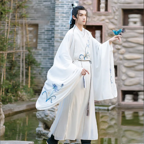 Abito tradizionale cinese uomo Hanfu moderno nuovo stile dinastia tang cosplay - Foto 31 di 40