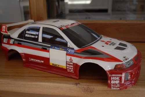 Tamiya 1:10 Vintage Mitsubishi Lancer EVO V 1998 Wrc Body Only V RARE,FINAL LIST - Picture 2 of 16