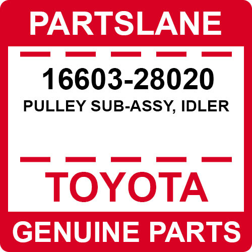 Toyota 16603 28020