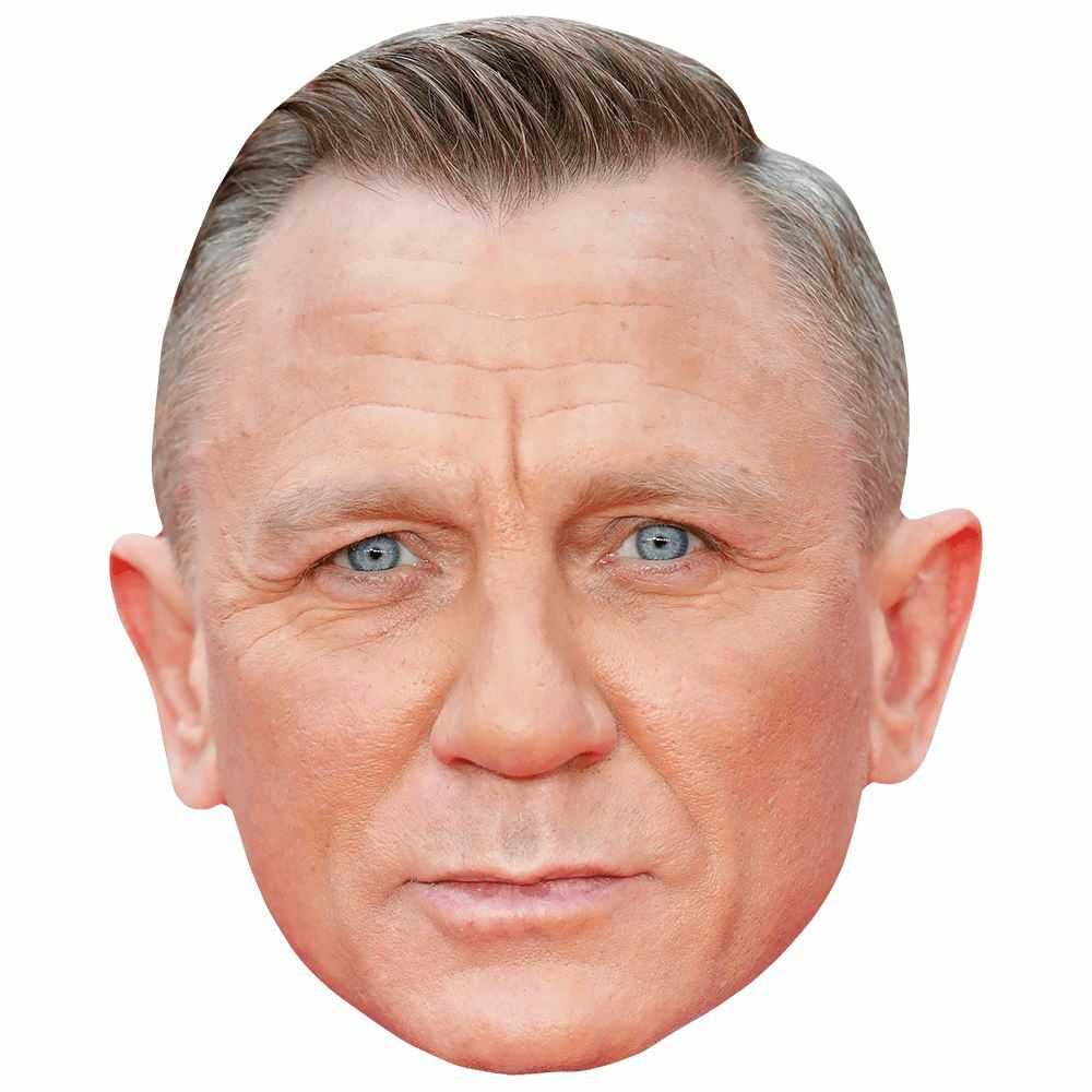 Daniel Craig Mask James Bond Celebrity Cardboard Character Daniel Craig Mask James Bond Celebrity Cardboard Character