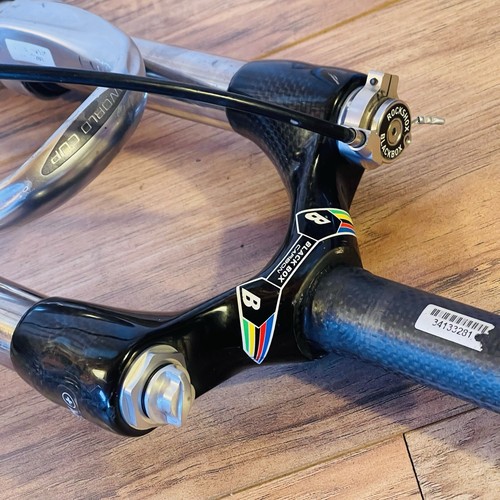 Rock Shox SID World Cup Black Box 1 1/8 Carbon 26 Remote NEEDS REBUILD - Picture 3 of 19