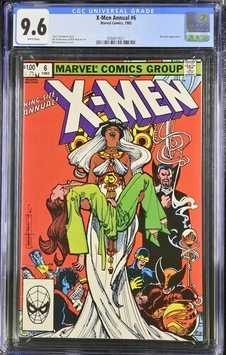 X-Men Annual #6 (1982) Sienkiewicz Cover CGC 9.6 AA746
