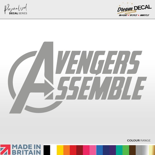 AVENGERS Wall Art Decal Sticker Vinyl SUOERHERO Kids Boys Girls - Picture 12 of 21