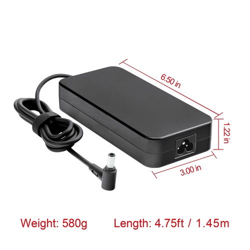 20V 9A 180W AC Adapter Charger for ASUS 180W TB-H Rog Zephyrus GA502 ADP180TBH - Picture 2 of 4