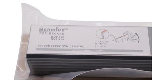 7Pcs Carbon Vanes WN124-034 90133000007 for Becker DVT3.60/DVT3.80 170*39*4mm - Picture 2 of 4