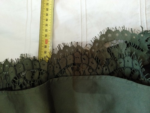 Keepsake The Label Khaki Green Lace Trim Heartbreaker Women's Shorts Size M - Picture 8 of 8
