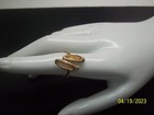 Figural Toe Shoes 3D Adjustable Signed Vintage Ballet Shoes Ring Gold Tone