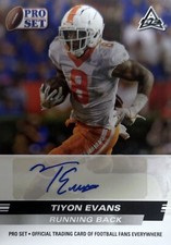 2022 Leaf Pro Set A RC Rookie Card Tiyon Evans Signed Autograph #PSA-TE1