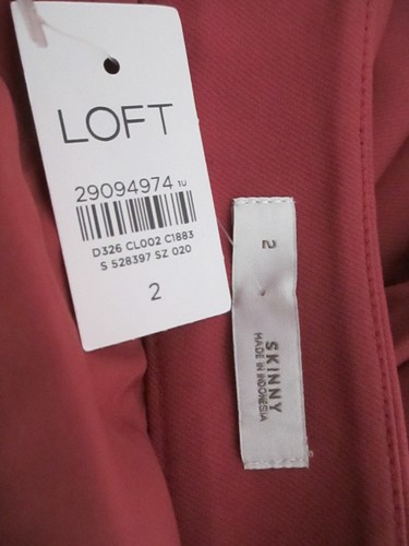 PANTALONES CORTOS "NUEVOS" LOFT ANN TAYLOR 🌸 TALLA 2== ROJO NANTUCKET/DELGADOS - Imagen 5 de 6