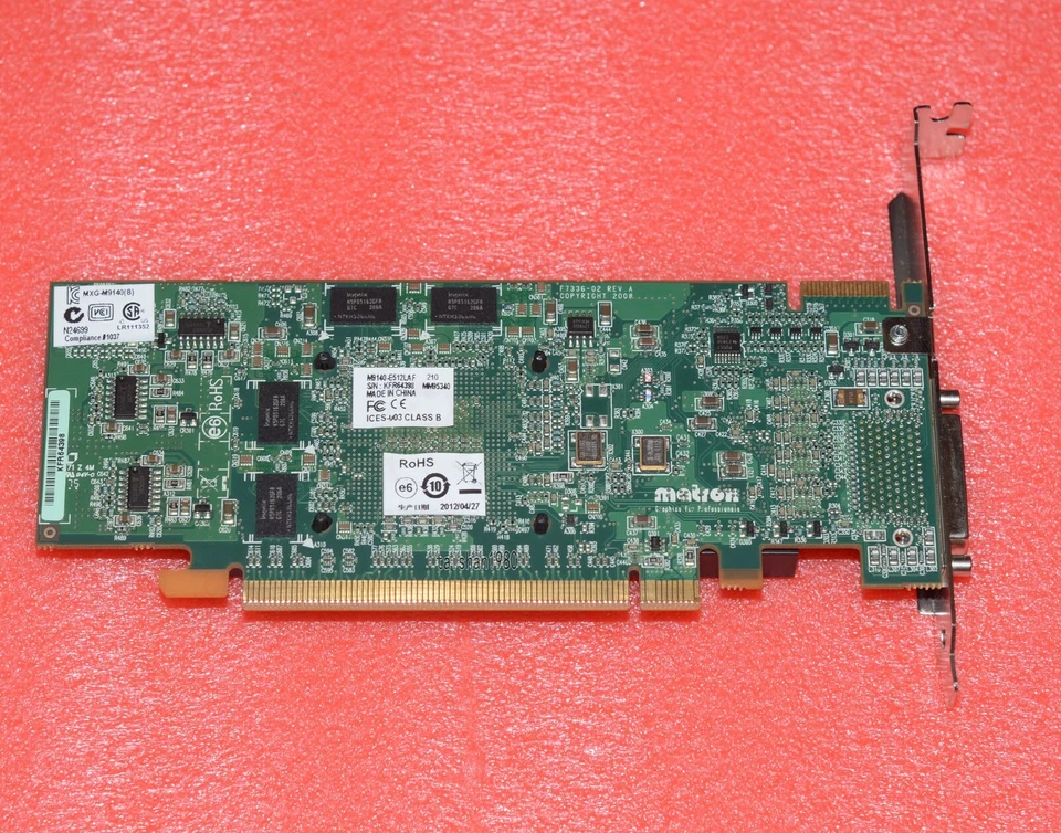 Matrox M9140-e512laf The Matrox M9140 Lp Pcie X16 Quad Head Graphics Card - Image 4 of 4